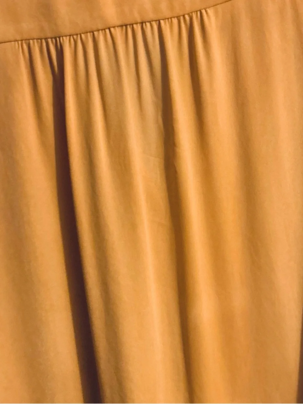 Anthropologie Meadow Rue Vivian Scalloped Pintuck Blouse Mustard 6 - Picture 6 of 6